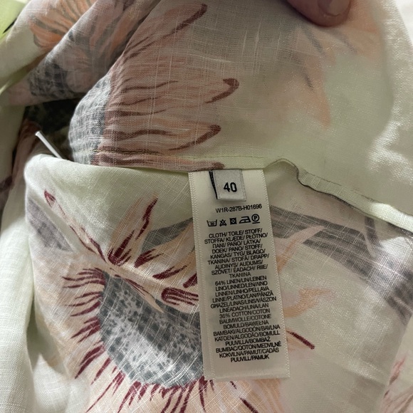 Paul Smith Pale Green 'Sunflower' Seersucker Short-Sleeve Shirt - 40 / 4 - Picture 6 of 9